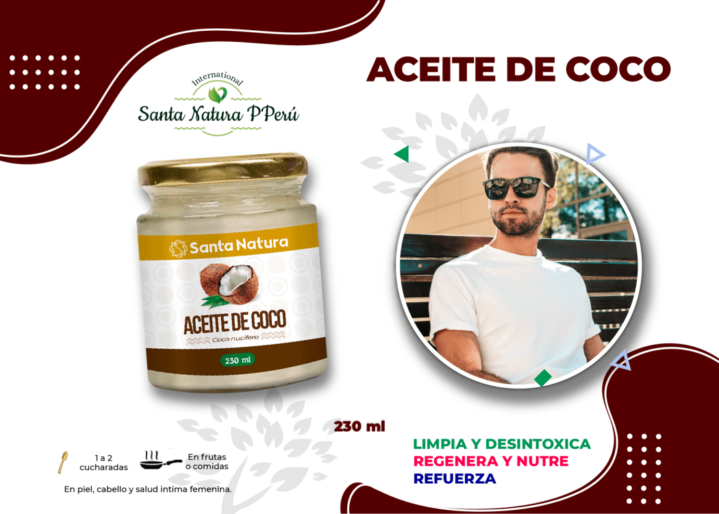 ACEITE DE COCO – Santa Natura PPerú International | Vida y Salud |  Productos Naturales