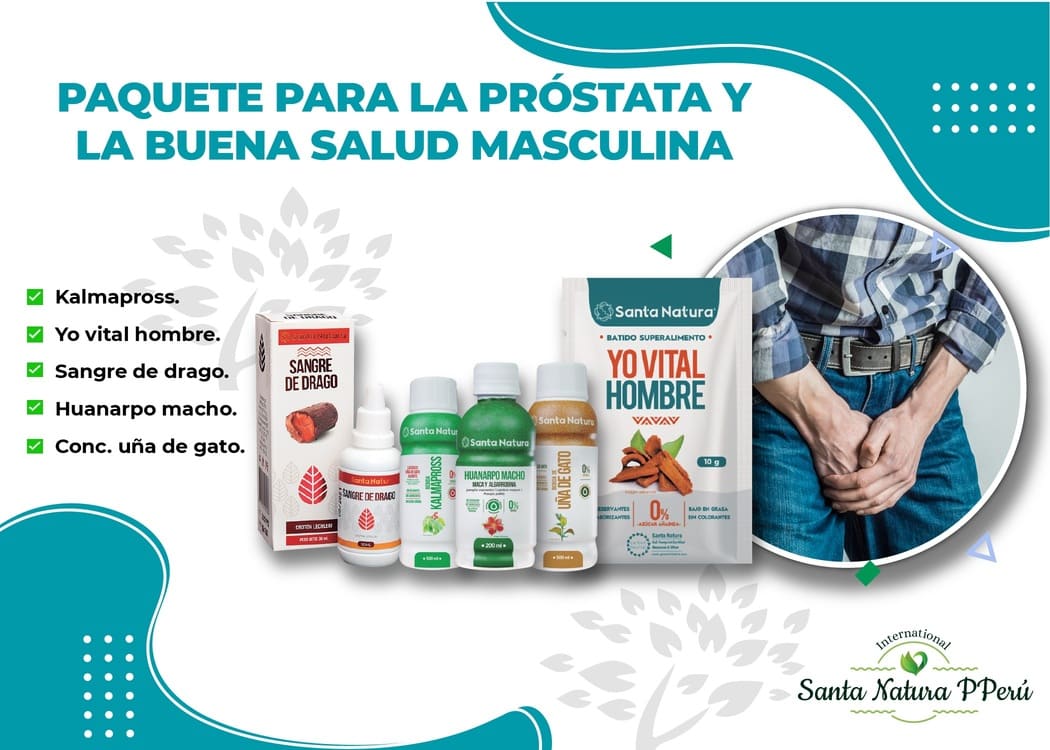 PAQUETE PARA PRÓSTATA Y BUENA SALUD MASCULINA – Santa Natura PPerú  International | Vida y Salud | Productos Naturales